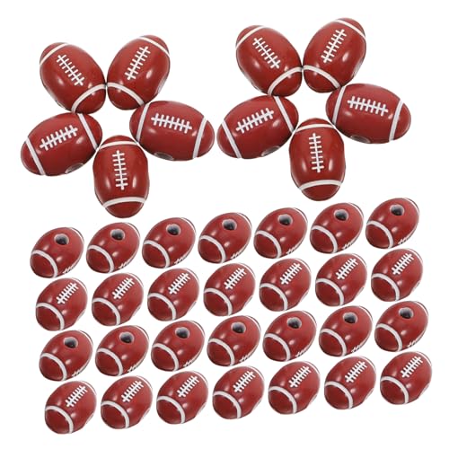 GARIOUANS 50 Stück Rugby Perlen Fußball Perlen Rugby Fußballteam Perlen Sport Perlen Sport Abstandshalter Perlen Armband Abstandsperlen Sportball Lose Perlen Rugbyball Perlen Acryl GARIOUANS 50 Stück Rugby Perlen Fußball Perlen Rugby Fußballteam Perlen Sport Perlen Sport Abstandshalter Perlen Armband Abstandsperlen Sportball Lose Perlen Rugbyball Perlen Acryl von GARIOUANS