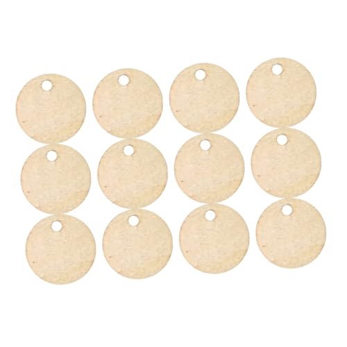 GARIOUANS 50 Stück Runde Holzscheiben mit Loch Unbehandelte Naturholzstücke zum Basteln DIY Holzscheiben für Scrapbooking Anhänger Heimdekoration Handarbeit Zubehör GARIOUANS 50 Stück Runde Holzscheiben mit Loch Unbehandelte Naturholzstücke zum Basteln DIY Holzscheiben für Scrapbooking Anhänger Heimdekoration Handarbeit Zubehör von GARIOUANS