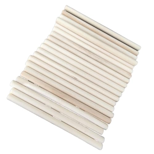 GARIOUANS 50 Stück Runde Holzstäbe zum Basteln Natürliche Glatte Holzstäbchen Langlebige DIY Holzmaterialien für Kunstprojekte Modellbau und Dekoration GARIOUANS 50 Stück Runde Holzstäbe zum Basteln Natürliche Glatte Holzstäbchen Langlebige DIY Holzmaterialien für Kunstprojekte Modellbau und Dekoration von GARIOUANS