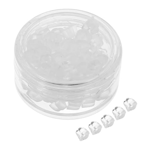GARIOUANS 50 Stück Silikon Ohrstecker Verschluss Transparent Weich Sicherer Ohrring Stopper Ersatz Für Stecker Ohrschmuck Hautfreundlich Einfach Zu Reinigen Und Vielseitig Kompatibel GARIOUANS 50 Stück Silikon Ohrstecker Verschluss Transparent Weich Sicherer Ohrring Stopper Ersatz Für Stecker Ohrschmuck Hautfreundlich Einfach Zu Reinigen Und Vielseitig Kompatibel von GARIOUANS