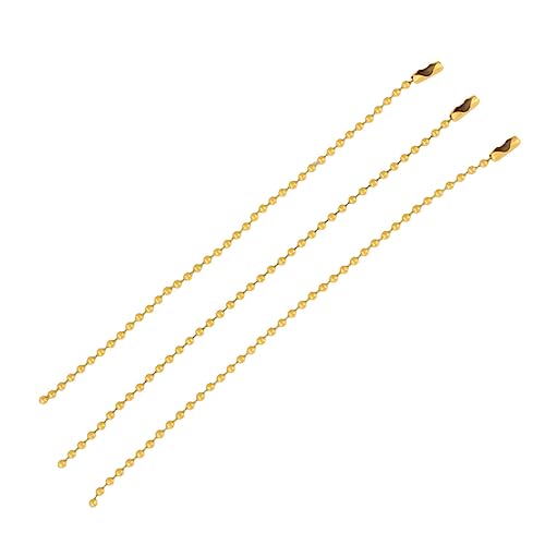 GARIOUANS 50 Stück Teiliges Bunte Kugelkette aus Eisen Lackierte Dekorationskette für DIY Schmuckherstellung und Anhänger Goldfarben GARIOUANS 50 Stück Teiliges Bunte Kugelkette aus Eisen Lackierte Dekorationskette für DIY Schmuckherstellung und Anhänger Goldfarben von GARIOUANS
