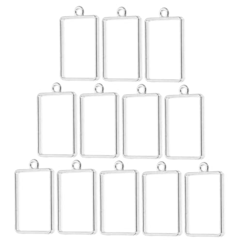 GARIOUANS 50 Stück Teiliges Kleine Offene Lünette Anhänger aus Langlebiger Legierung Quadratisch Weiß Geeignet für Resin Schmuckherstellung DIY Charms Halsketten und Armbänder Zubehör GARIOUANS 50 Stück Teiliges Kleine Offene Lünette Anhänger aus Langlebiger Legierung Quadratisch Weiß Geeignet für Resin Schmuckherstellung DIY Charms Halsketten und Armbänder Zubehör von GARIOUANS