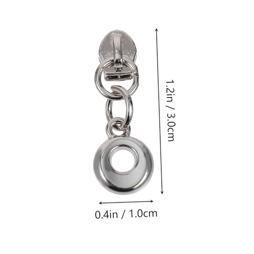 GARIOUANS 50 Stück Teiliges Metall Reißverschluss Reparaturset Zipper Pullers Langlebig Robust für Reisetaschen Koffer Handtaschen Rucksäcke Ersatz Reißverschlussschieber Zubehör von GARIOUANS