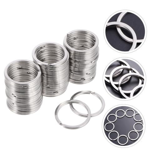 GARIOUANS 50 Stück Teiliges Schlüsselringe Flach Robust Glänzend für Schlüsselbund Auto DIY Projekte Zubehör Langlebig Leicht zu Tragen GARIOUANS 50 Stück Teiliges Schlüsselringe Flach Robust Glänzend für Schlüsselbund Auto DIY Projekte Zubehör Langlebig Leicht zu Tragen von GARIOUANS
