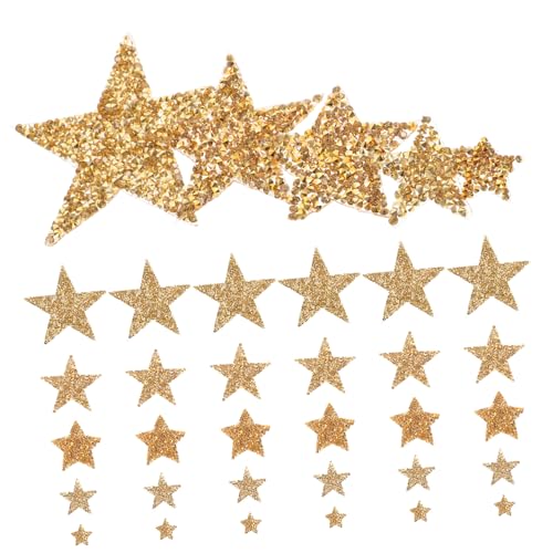 GARIOUANS 50 Stück Teiliges Strass Bügelaufnäher Stern Applikationen in Gold Dekorative Kleidung Aufbügler für Jeans Schuhe Hüte DIY Textilflicken Langlebig und Hautfreundlich GARIOUANS 50 Stück Teiliges Strass Bügelaufnäher Stern Applikationen in Gold Dekorative Kleidung Aufbügler für Jeans Schuhe Hüte DIY Textilflicken Langlebig und Hautfreundlich von GARIOUANS