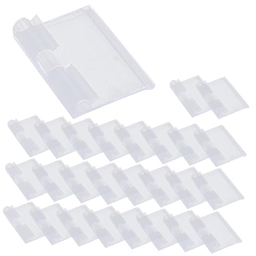 GARIOUANS 50 Stück Transparente Preisschildhalter PVC Stabile Etikettenhalter für Supermarkt Einzelhandelsregale Vielseitig Einsetzbar Glatte Oberfläche von GARIOUANS
