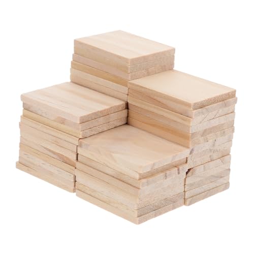 GARIOUANS 50 Stück Unvollendete Rechteckige Holzklötzchen Vielseitige Bastelblöcke aus Robustem Holz für DIY Projekte Holzschnitzen Individuelle Dekorationen und Bauprojekte GARIOUANS 50 Stück Unvollendete Rechteckige Holzklötzchen Vielseitige Bastelblöcke aus Robustem Holz für DIY Projekte Holzschnitzen Individuelle Dekorationen und Bauprojekte von GARIOUANS