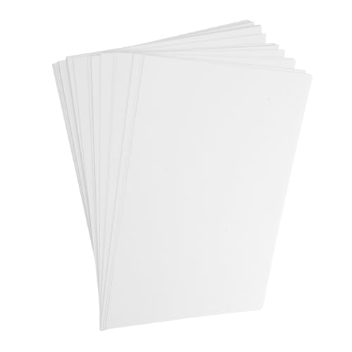 GARIOUANS 50 Stück Weißer Karton Bastelpapier für DIY Malen Zeichnen Handwerk Blanko Origami Kartonpapier für Teenager Basteln Zuhause von GARIOUANS