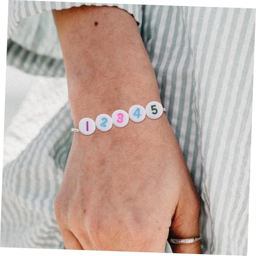 GARIOUANS 500 Stück Acryl Zahlenperlen Rund Mix Leichte Spacer Beads für DIY Schmuckherstellung Bunte Handgefertigte Armband und Ohrschmuck Zubehör Glatte Oberfläche Vielseitige GARIOUANS 500 Stück Acryl Zahlenperlen Rund Mix Leichte Spacer Beads für DIY Schmuckherstellung Bunte Handgefertigte Armband und Ohrschmuck Zubehör Glatte Oberfläche Vielseitige von GARIOUANS