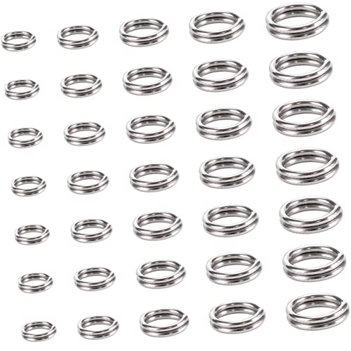 GARIOUANS 500 Stück Metall Spaltringe Schmuckherstellung Schlüsselringe und Angelzubehör Rostfreie Verbindungselemente für DIY Arbeiten Armbänder und Mehr von GARIOUANS