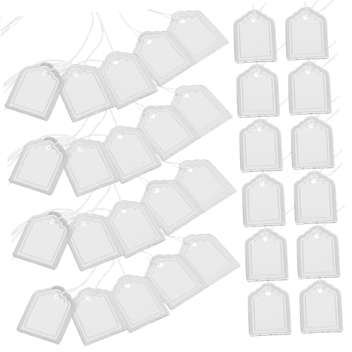 GARIOUANS 500 Stück Weiße Preisschilder mit Schnur Beschreibbare Blanko Papieranhänger für Schmuck Kleidung Vielseitige Etiketten für Warenkennzeichnung und Preisangabe GARIOUANS 500 Stück Weiße Preisschilder mit Schnur Beschreibbare Blanko Papieranhänger für Schmuck Kleidung Vielseitige Etiketten für Warenkennzeichnung und Preisangabe von GARIOUANS