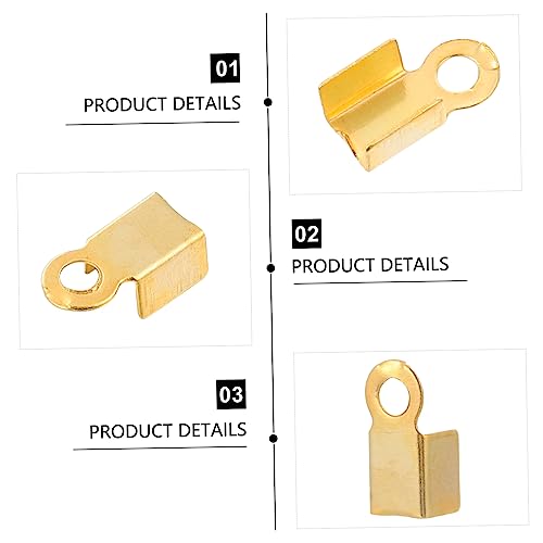 GARIOUANS 500Stücke Crimp Terminatoren für Lederbänder Schmuckklemmen für DIY Armbänder Geeignet für Anhänger und Schmuckherstellung GARIOUANS 500Stücke Crimp Terminatoren für Lederbänder Schmuckklemmen für DIY Armbänder Geeignet für Anhänger und Schmuckherstellung von GARIOUANS