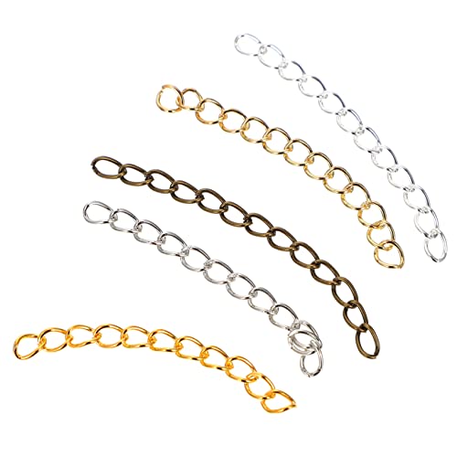 GARIOUANS 500Stücke DIY Armbandverlängerung Einstellbare Edelstahlkette für Schmuck Antikbronze und Mehr für Armbänder und Ohrringe von GARIOUANS