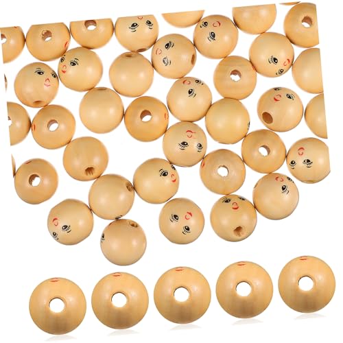 GARIOUANS 50Stücke Holzperlen mit Löchern Unbehandelte Bastelperlen für DIY Schmuck Handwerk und Projekte für Armbänder und Mehr GARIOUANS 50Stücke Holzperlen mit Löchern Unbehandelte Bastelperlen für DIY Schmuck Handwerk und Projekte für Armbänder und Mehr von GARIOUANS