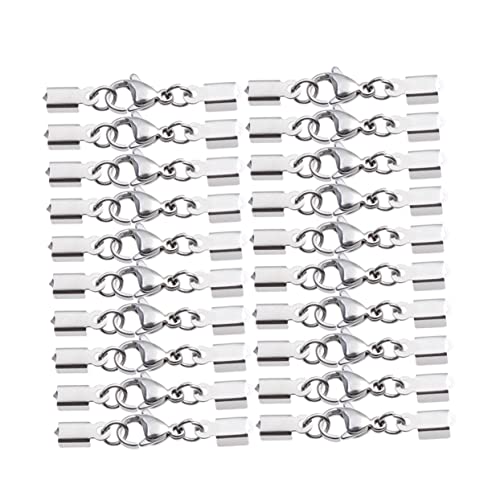 GARIOUANS 50Stücke Karabinerhaken Hummerkrallenverschlüsse für Schmuckherstellung Robuste Clips für Armbänder und Schlüsselringe für DIY Projekte und Bastelarbeiten von GARIOUANS