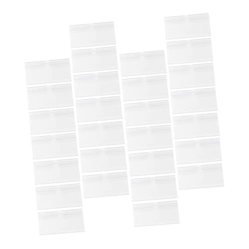 GARIOUANS 50Stücke Wiederverwendbare Etikettenhalter für Regale Transparent für Supermärkte Einzelhandel und Einkaufszentren Langlebig und Praktisch von GARIOUANS