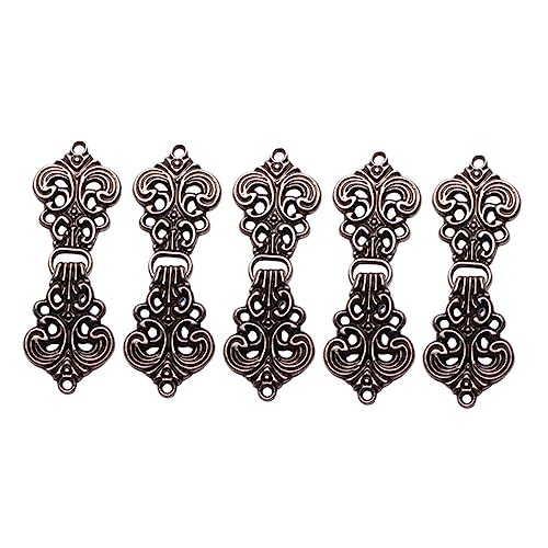 GARIOUANS 5Paare Klassische Muster Knöpfe für Kleidung Vintage Kleidungsverschluss Dekorative Cheongsam Knöpfe Langlebigem Legierungsmaterial für Retro Stil Cardigans GARIOUANS 5Paare Klassische Muster Knöpfe für Kleidung Vintage Kleidungsverschluss Dekorative Cheongsam Knöpfe Langlebigem Legierungsmaterial für Retro Stil Cardigans von GARIOUANS