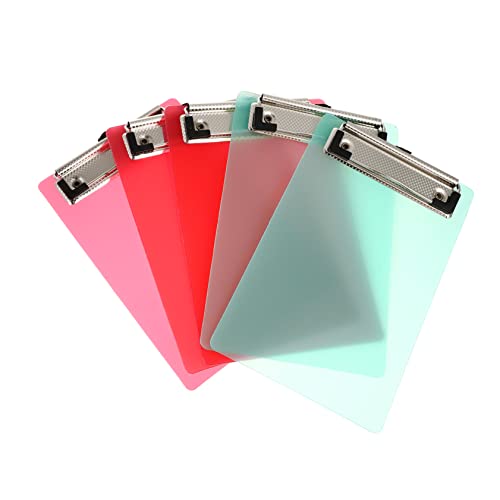 GARIOUANS 5Packung Mini Clipboards Farbige Transparente Zwischenablagen aus Robustem für Notizen Tickets und Quittungen Praktisch und Langlebig für Lehrer Golfer GARIOUANS 5Packung Mini Clipboards Farbige Transparente Zwischenablagen aus Robustem für Notizen Tickets und Quittungen Praktisch und Langlebig für Lehrer Golfer von GARIOUANS