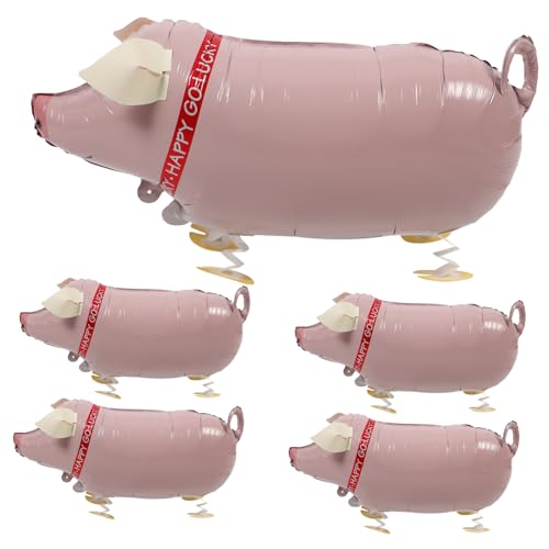 GARIOUANS 5Stücke Aufblasbare Schwein Folienballons Niedliche Schweinform Dekorative Luftballons für Kindergeburtstage Party Deko und Sicher für Innen und Außenaktivitäten GARIOUANS 5Stücke Aufblasbare Schwein Folienballons Niedliche Schweinform Dekorative Luftballons für Kindergeburtstage Party Deko und Sicher für Innen und Außenaktivitäten von GARIOUANS