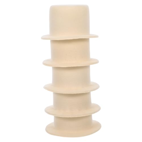 GARIOUANS 5stücke Miniatur Basteln Kleine Stoffhüte Für Puppenhaus-Kunst DIY-Accessoires Winzige Hüte Für Figuren Mini-puppenhut Zubehör Für Spielzeug Und Dekoration von GARIOUANS