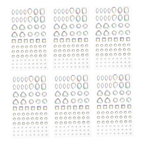 GARIOUANS 6 Blätter Acryl Diamant Sticker Strasssteine Selbstklebend für DIY Bastel Dekorationen Bunte Kristall Aufkleber für Schmuck Handwerk Kunstprojekte Langlebig und Glänzend GARIOUANS 6 Blätter Acryl Diamant Sticker Strasssteine Selbstklebend für DIY Bastel Dekorationen Bunte Kristall Aufkleber für Schmuck Handwerk Kunstprojekte Langlebig und Glänzend von GARIOUANS