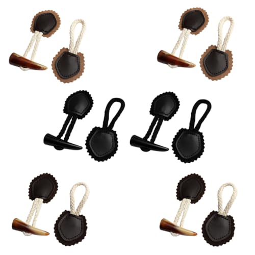GARIOUANS 6 Paare Vintage Harz Toggle Knöpfe zum Annähen für Jacken Taschen und DIY Nähprojekte Schwarz Hellbraun und Dunkelbraun für Kreative Bastelarbeiten GARIOUANS 6 Paare Vintage Harz Toggle Knöpfe zum Annähen für Jacken Taschen und DIY Nähprojekte Schwarz Hellbraun und Dunkelbraun für Kreative Bastelarbeiten von GARIOUANS