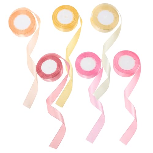 GARIOUANS 6 Rollen Satin Geschenkband Breit Farben Pastell Geschenkverpackung DIY Bastelband für Geschenkbänder Dekoration Schleifen Blumenarrangements Hochzeiten Handwerk GARIOUANS 6 Rollen Satin Geschenkband Breit Farben Pastell Geschenkverpackung DIY Bastelband für Geschenkbänder Dekoration Schleifen Blumenarrangements Hochzeiten Handwerk von GARIOUANS