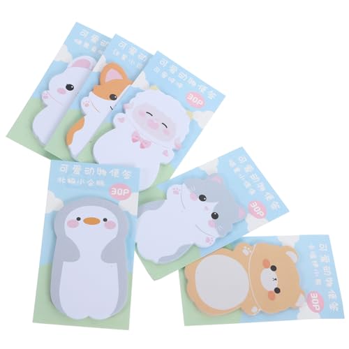 GARIOUANS 6 Sätze Niedliche Selbstklebende Memo Pads mit Tiermotiven Tragbar und Vielseitig für Schule Büro Zuhause Dekorative Haftende Notizzettel für Schnelle Erinnerungen GARIOUANS 6 Sätze Niedliche Selbstklebende Memo Pads mit Tiermotiven Tragbar und Vielseitig für Schule Büro Zuhause Dekorative Haftende Notizzettel für Schnelle Erinnerungen von GARIOUANS