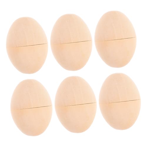 GARIOUANS 6 Stück Bemalte Eier Kleine Holzeier Bauernhaus-osterei- Holzeier Selber Machen Ostereier Aus Holz Zum Bemalen Unfertige Ostereier Holzeier Für Die Spielküche Hölzern Beige GARIOUANS 6 Stück Bemalte Eier Kleine Holzeier Bauernhaus-osterei- Holzeier Selber Machen Ostereier Aus Holz Zum Bemalen Unfertige Ostereier Holzeier Für Die Spielküche Hölzern Beige von GARIOUANS