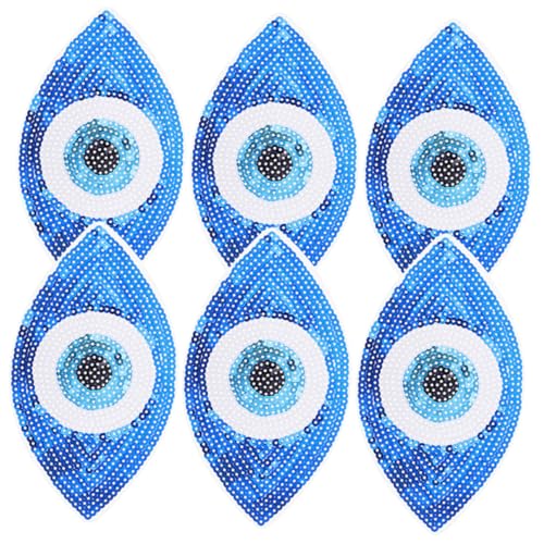 GARIOUANS 6 Stück Bestickte Pailletten Aufnäher mit Augen zum Aufbügeln Langlebige DIY Kleidung Patches zum Reparieren und Dekorieren von Jeans Jacken Taschen und Hüten GARIOUANS 6 Stück Bestickte Pailletten Aufnäher mit Augen zum Aufbügeln Langlebige DIY Kleidung Patches zum Reparieren und Dekorieren von Jeans Jacken Taschen und Hüten von GARIOUANS