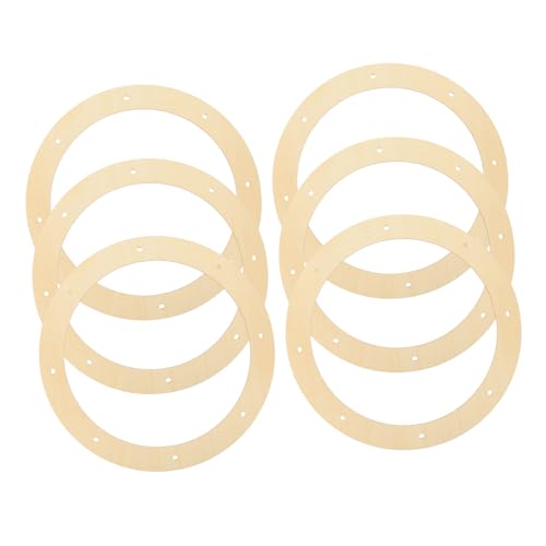 GARIOUANS 6 Stück Holzkranz Ringe Unbehandeltem Holz Diy Wreath Frames für Bastelprojekte für Dekorationen Wie Weihnachten und Neujahr GARIOUANS 6 Stück Holzkranz Ringe Unbehandeltem Holz Diy Wreath Frames für Bastelprojekte für Dekorationen Wie Weihnachten und Neujahr von GARIOUANS