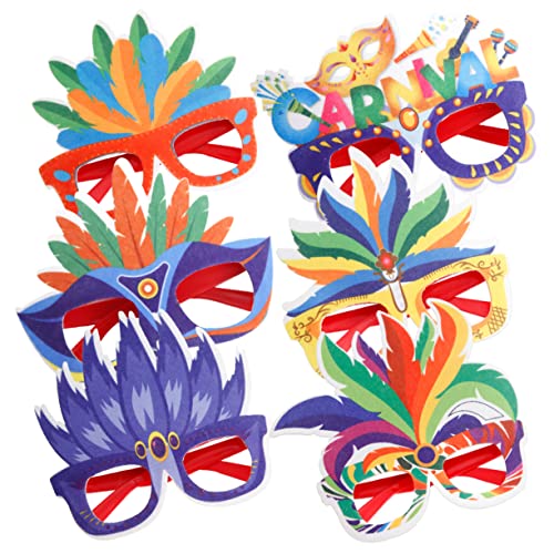 GARIOUANS 6 Stück Karnevalsbrille Farbige Kostümbrille für Partys Fotorequisiten und Festlichkeiten Lustige Feiern für Karneval und Bühnenauftritte Robustes Material und Passgenaues Design GARIOUANS 6 Stück Karnevalsbrille Farbige Kostümbrille für Partys Fotorequisiten und Festlichkeiten Lustige Feiern für Karneval und Bühnenauftritte Robustes Material und Passgenaues Design von GARIOUANS