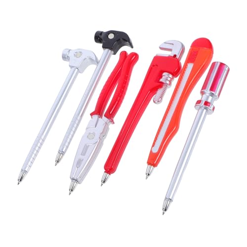 GARIOUANS 6 Stück Kreativer Hardware Werkzeugstift Tintenstifte Hardware Stift Für Die Schule Reparaturwerkzeuge Werkzeugförmige Stifte Kugelschreiber Kugelschreiber von GARIOUANS