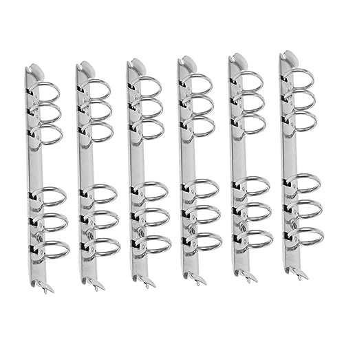 GARIOUANS 6 Stück Metall Binder Ringe für Notizbücher DIY Loose Leaf Binder Ringe Flexibel und Praktisch für Kreatives Arbeiten für Schule und Büro von GARIOUANS