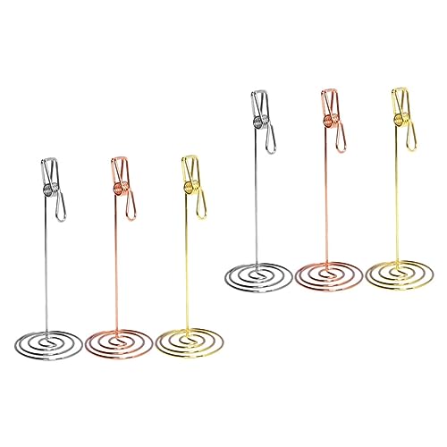 GARIOUANS 6 Stück Ordner mit Haftnotizen für Nachrichten Gruß Restaurant Nummer Inhaber steht Halter für Hochzeitstischnummern Tischhalter für Zahlen Kleiner Kartenhalter Rostfreier Stahl GARIOUANS 6 Stück Ordner mit Haftnotizen für Nachrichten Gruß Restaurant Nummer Inhaber steht Halter für Hochzeitstischnummern Tischhalter für Zahlen Kleiner Kartenhalter Rostfreier Stahl von GARIOUANS