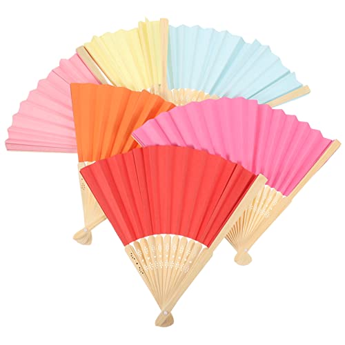 GARIOUANS 6 Stück Papierfächer Handfächer Dekorative Handfächer Blanker Faltfächer Hochzeit Handfächer Faltfächer Handfächer Faltbar Kleiner Handfächer Faltfächer GARIOUANS 6 Stück Papierfächer Handfächer Dekorative Handfächer Blanker Faltfächer Hochzeit Handfächer Faltfächer Handfächer Faltbar Kleiner Handfächer Faltfächer von GARIOUANS