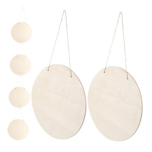 GARIOUANS 6 Stück Runde Holzschilder Unbehandelte Holzscheiben zum Basteln DIY Holzcraft Circles Blanko Holzplatten für Malerei Türschilder Vielseitig für Hochzeit und Dekoration GARIOUANS 6 Stück Runde Holzschilder Unbehandelte Holzscheiben zum Basteln DIY Holzcraft Circles Blanko Holzplatten für Malerei Türschilder Vielseitig für Hochzeit und Dekoration von GARIOUANS