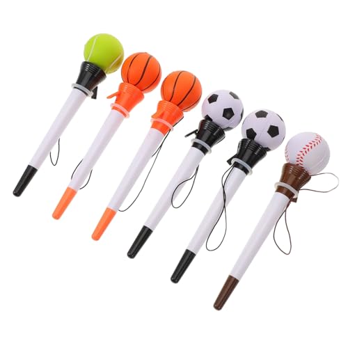 GARIOUANS 6 Stück Sport Kugelschreiber mit Springendem Ball Blaue Mine Druckentlastung Kreative Form Leichte Schreibwaren für Schüler Zufällige Designs Zufällige Farbe GARIOUANS 6 Stück Sport Kugelschreiber mit Springendem Ball Blaue Mine Druckentlastung Kreative Form Leichte Schreibwaren für Schüler Zufällige Designs Zufällige Farbe von GARIOUANS