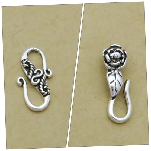 GARIOUANS 6 Stück Sterling Silber DIY Schmuck Verschluss Langlebige Armband Verschlüsse Installieren Sicher Glänzend für Handgefertigte Perlenarmbänder und Halsketten Praktische von GARIOUANS