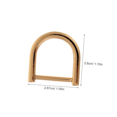GARIOUANS 6 Stück Teiliges Abnehmbare Schraub d ringe aus Goldfarbenem Zinklegierung Halbrunde D ringschnallen für Taschen Langlebige und Sichere Verbindung Vielseitig Einsetzbar für DIY von GARIOUANS