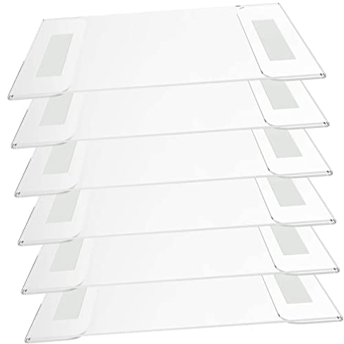 GARIOUANS 6 Stück Teiliges Acryl Preisschild Transparenter Tischaufsteller mit Stabilem Stand Einfaches Einlegen von Karten für Gastronomie Einzelhandel Hochzeit und Messestand von GARIOUANS