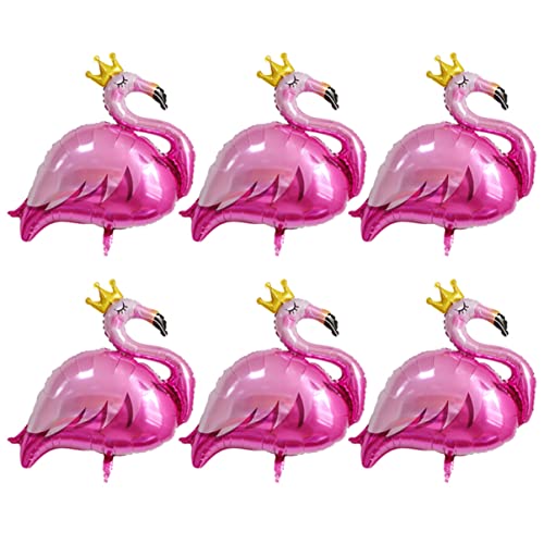 GARIOUANS 6 Stück Teiliges Aluminiumfolie Flamingo Ballons Party Deko für Hawaii Mottopartys Wiederverwendbar für Fotos und Dekorationen Langlebig und Robust GARIOUANS 6 Stück Teiliges Aluminiumfolie Flamingo Ballons Party Deko für Hawaii Mottopartys Wiederverwendbar für Fotos und Dekorationen Langlebig und Robust von GARIOUANS
