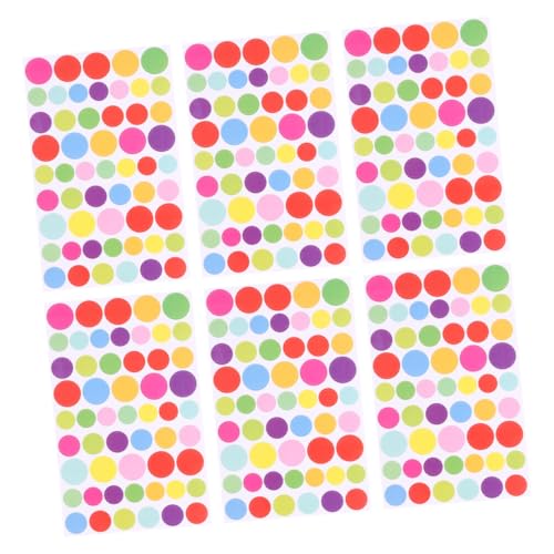 GARIOUANS 6 Stück Teiliges Aufkleber Selbstklebend DIY Sticker für Scrapbook Tagebuch Kalender Umweltfreundlich Wiederverwendbar Geeignet für Schule Büro Basteln von GARIOUANS