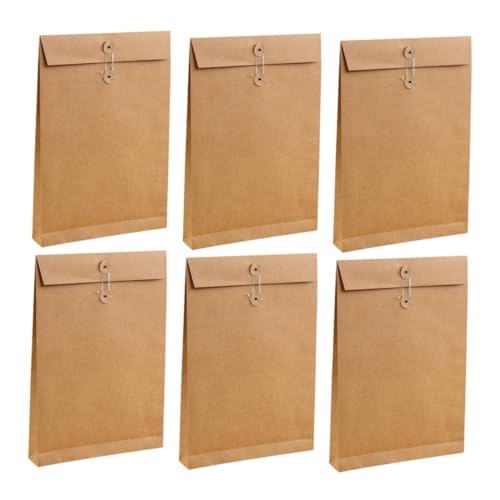 GARIOUANS 6 Stück Teiliges Dokumententaschen aus Braunem Kraftpapier Quadratischer Boden Großer Business Organizer für Büro Schule und Reise Stilvoller Dokumentenhalter Vielseitiger GARIOUANS 6 Stück Teiliges Dokumententaschen aus Braunem Kraftpapier Quadratischer Boden Großer Business Organizer für Büro Schule und Reise Stilvoller Dokumentenhalter Vielseitiger von GARIOUANS
