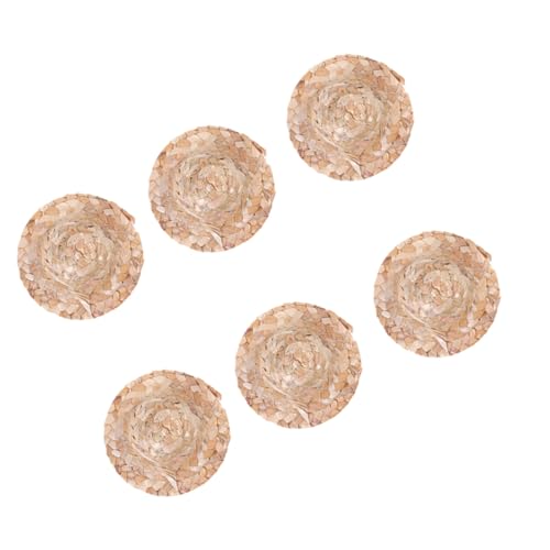 GARIOUANS 6 Stück Teiliges Handgewebte Mini Strohhüte Breitkrempige Puppenhüte für DIY Bastelprojekte Puppendekoration Schulkunsthandwerk Langlebig und Vielseitig Einsetzbar GARIOUANS 6 Stück Teiliges Handgewebte Mini Strohhüte Breitkrempige Puppenhüte für DIY Bastelprojekte Puppendekoration Schulkunsthandwerk Langlebig und Vielseitig Einsetzbar von GARIOUANS