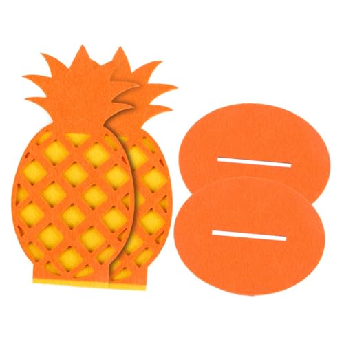 GARIOUANS 6 Stück Teiliges Hawaii Sommer Filz Tischdekor mit Flamingo Ananas Kaktus Motiven Leichte Kreative Partydeko für Festliche Anlässe Kinderzimmer Büro Wohnzimmer von GARIOUANS