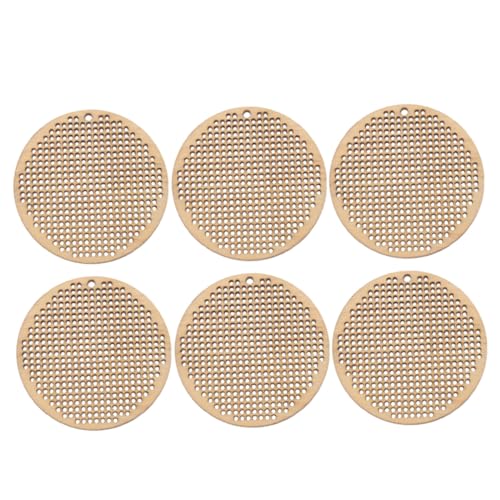 GARIOUANS 6 Stück Teiliges Holzplättchen für Kreuzstich Runde Holzchips zum Basteln DIY Anhänger Sichere und Langlebige Naturholzmaterialien Einzigartiges Design für Kreative Handarbeiten GARIOUANS 6 Stück Teiliges Holzplättchen für Kreuzstich Runde Holzchips zum Basteln DIY Anhänger Sichere und Langlebige Naturholzmaterialien Einzigartiges Design für Kreative Handarbeiten von GARIOUANS