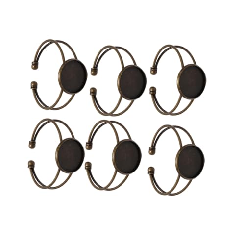 GARIOUANS 6 Stück Teiliges Kupfer Y Förmiges Verstellbares Armbandgestell in Antik Bronze für DIY Schmuckherstellung Robustes Metall für Glasanhänger und Pendants Vielseitig Einsetzbar GARIOUANS 6 Stück Teiliges Kupfer Y Förmiges Verstellbares Armbandgestell in Antik Bronze für DIY Schmuckherstellung Robustes Metall für Glasanhänger und Pendants Vielseitig Einsetzbar von GARIOUANS
