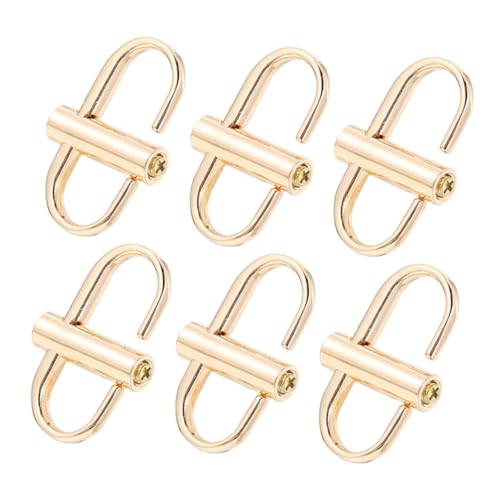 GARIOUANS 6 Stück Teiliges Metall Kettenriemen Verstellbare Schnallen für Taschen Kettenlänge Kompakt Verkürzer Ersatz DIY Zubehör für Handtaschen Komfortabler Sitz von GARIOUANS
