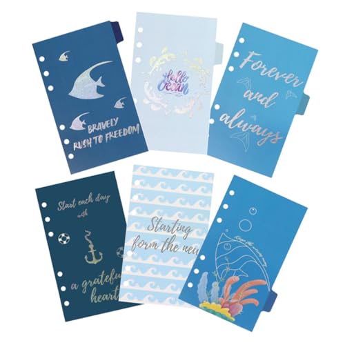 GARIOUANS 6 Stück Teiliges Nachfüllpapier Trennblätter für Ringbuch Organizer mit Farbigen Indexkarten für Büro Schule und Persönliche Ordnung GARIOUANS 6 Stück Teiliges Nachfüllpapier Trennblätter für Ringbuch Organizer mit Farbigen Indexkarten für Büro Schule und Persönliche Ordnung von GARIOUANS